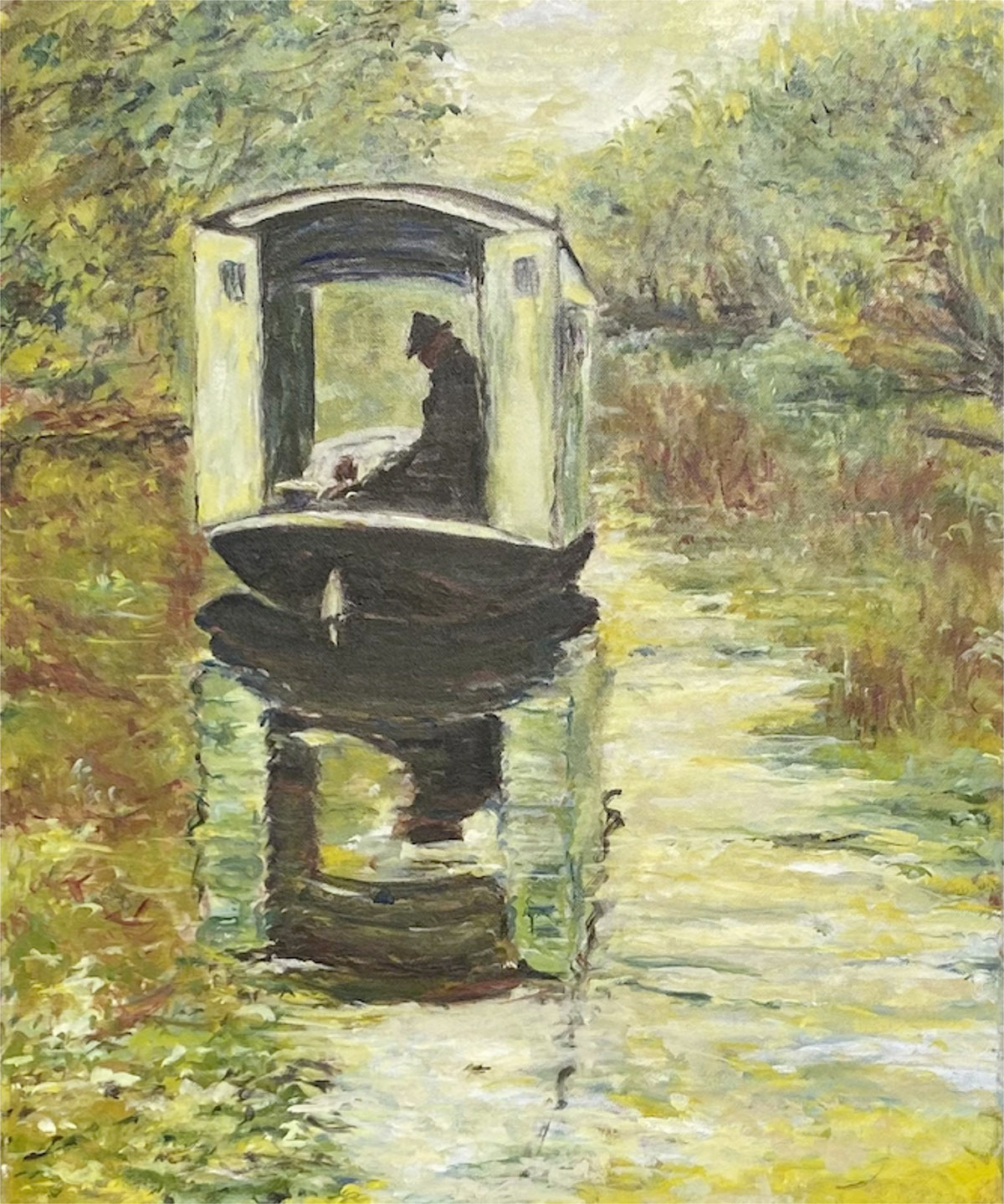 Das Atelierboot - nach Monet