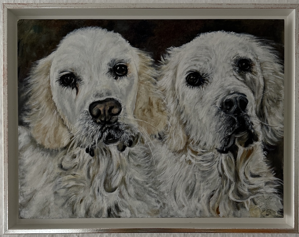 Cooper u. Bailey, ÖaLeinwand, 24x30cm, gerahmt Renate Stepec: Cooper u. Bailey, Ölfarbe auf Leinwand, 24x30cm, gerahmt